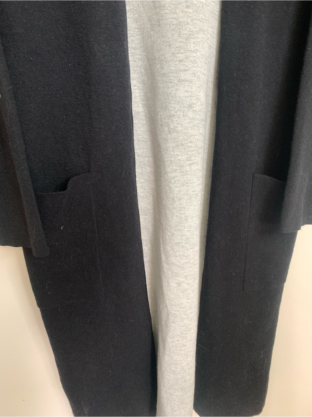 Babaton Lance Black Wool Blend Long Cardigan M - Picture 11 of 11